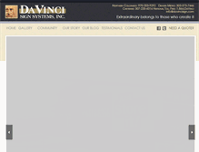 Tablet Screenshot of davincisign.com